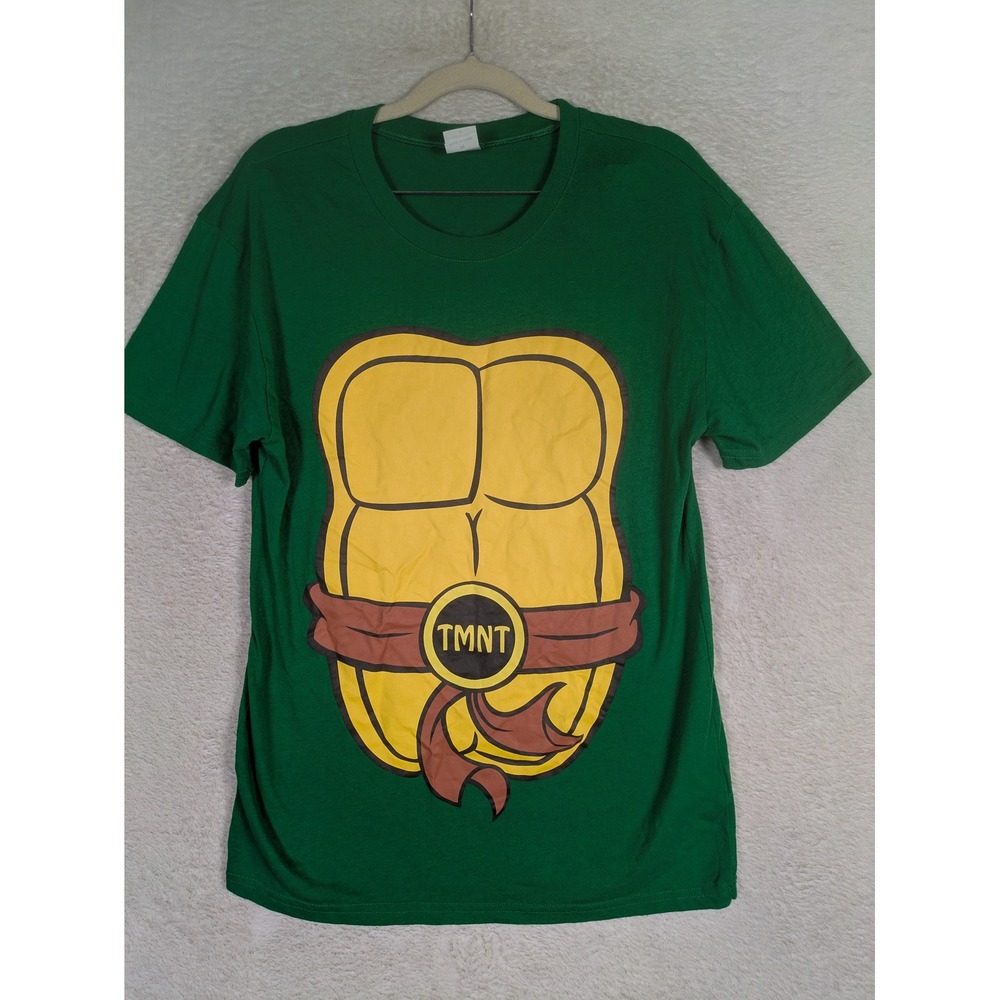 Nickelodeon TMNT T-Shirt Men's Medium Green Graphic Shell Print